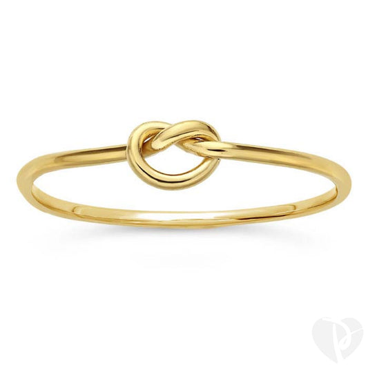 14k yellow gold- filled Dainty Open Knot Ring